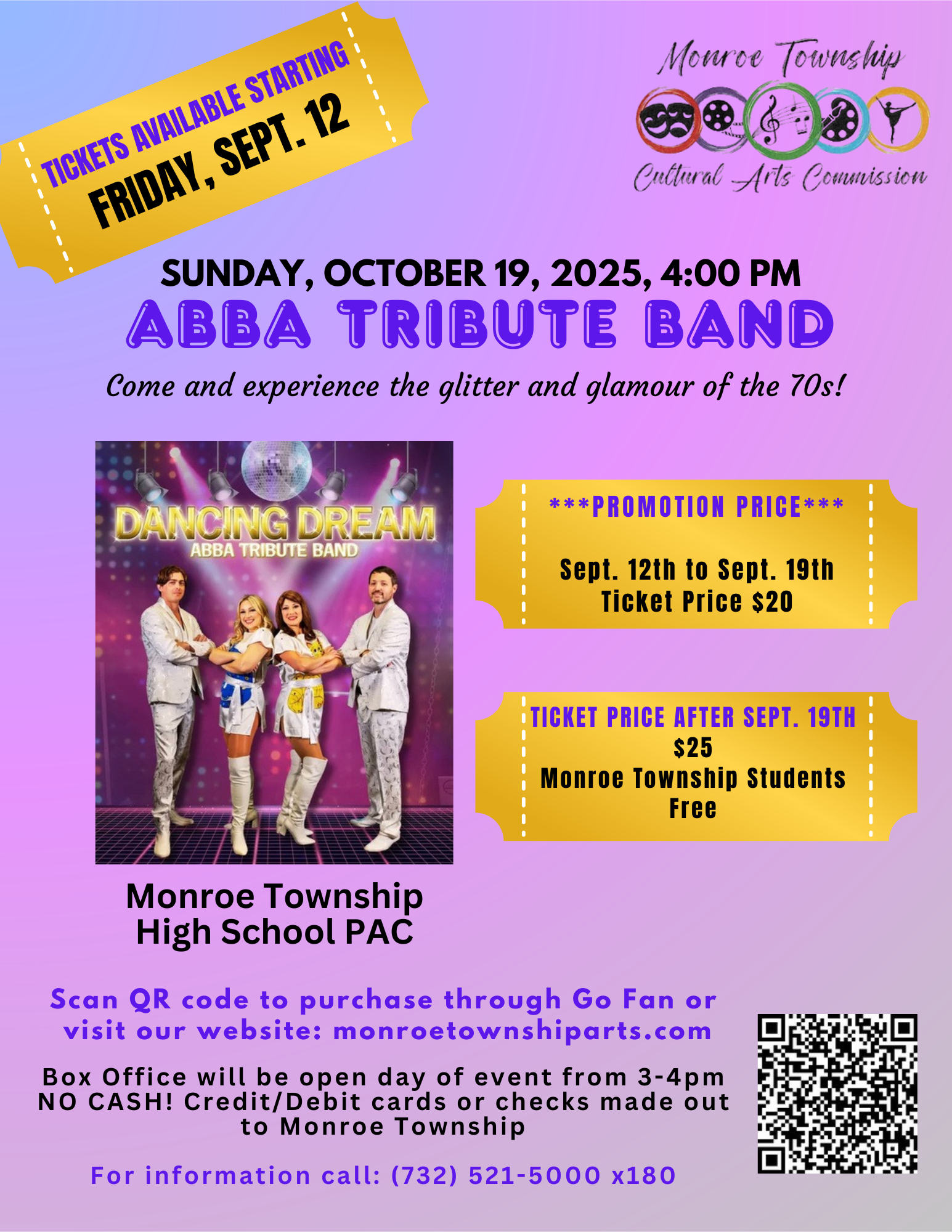 Dancing Dream Tickets Flyer Library Aware