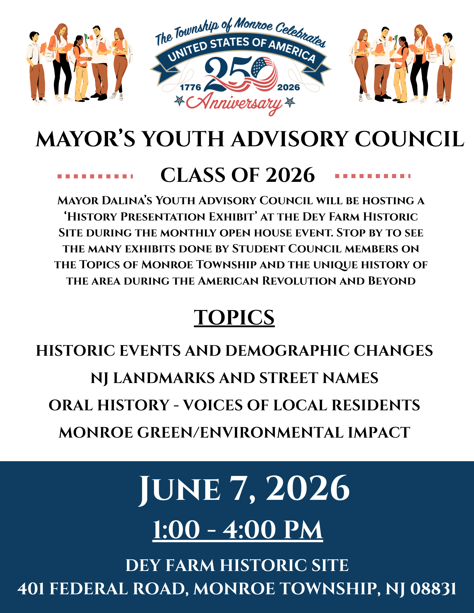MYAC 250th Flyer Dey Farm June Open House 1.0.0