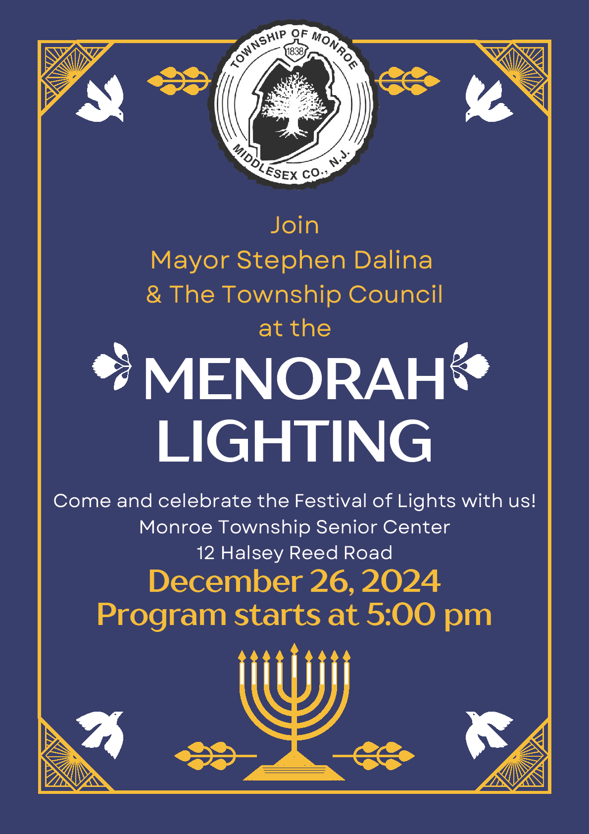 Menorah Lighting 2024