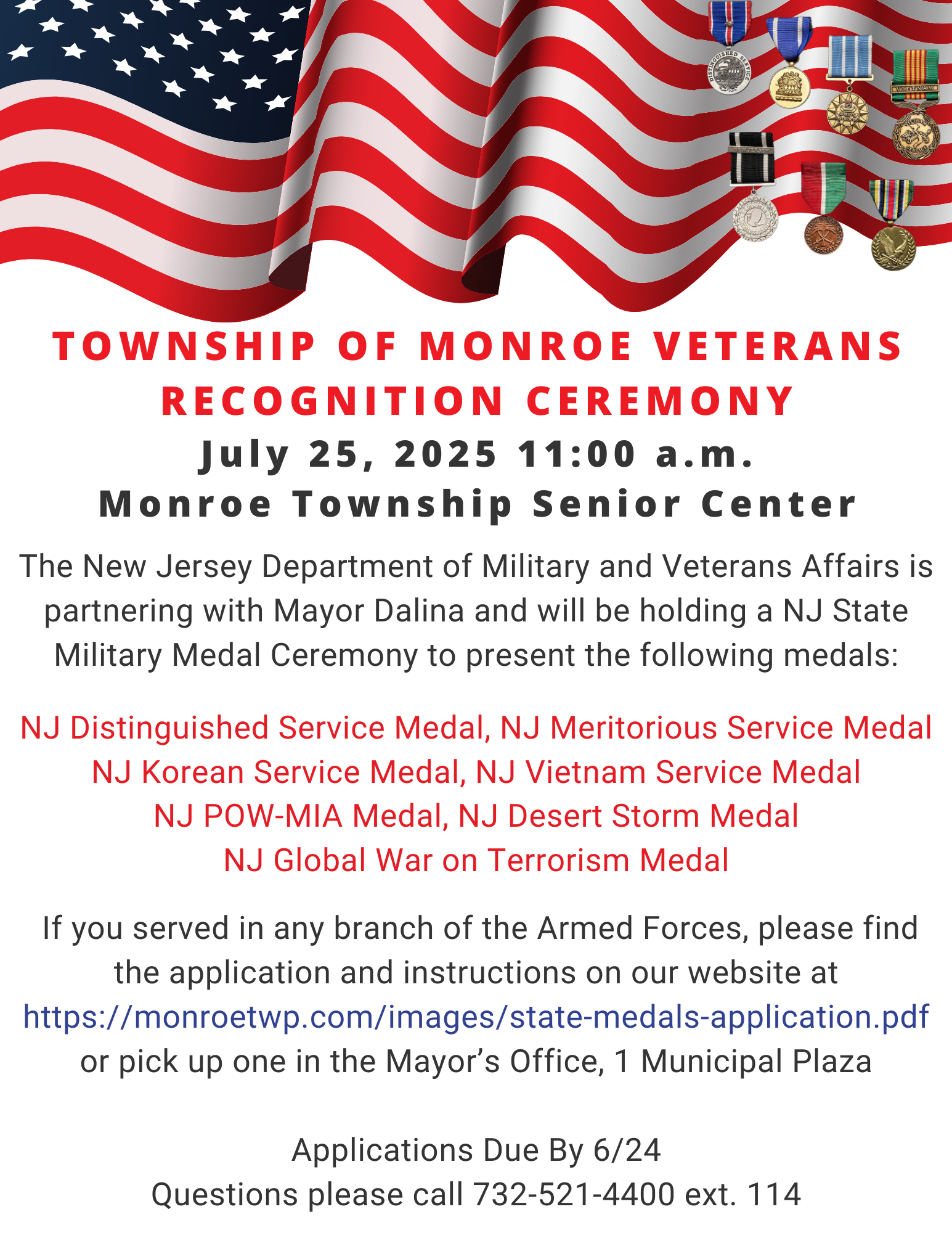 Veteran Ceremony Info