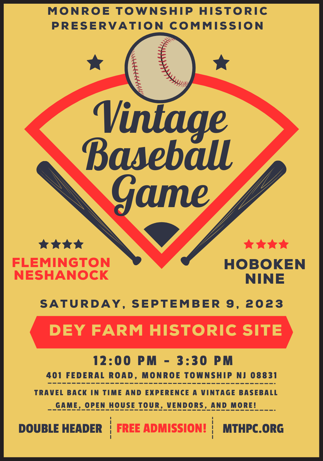 Vintage Baseball Game 2023