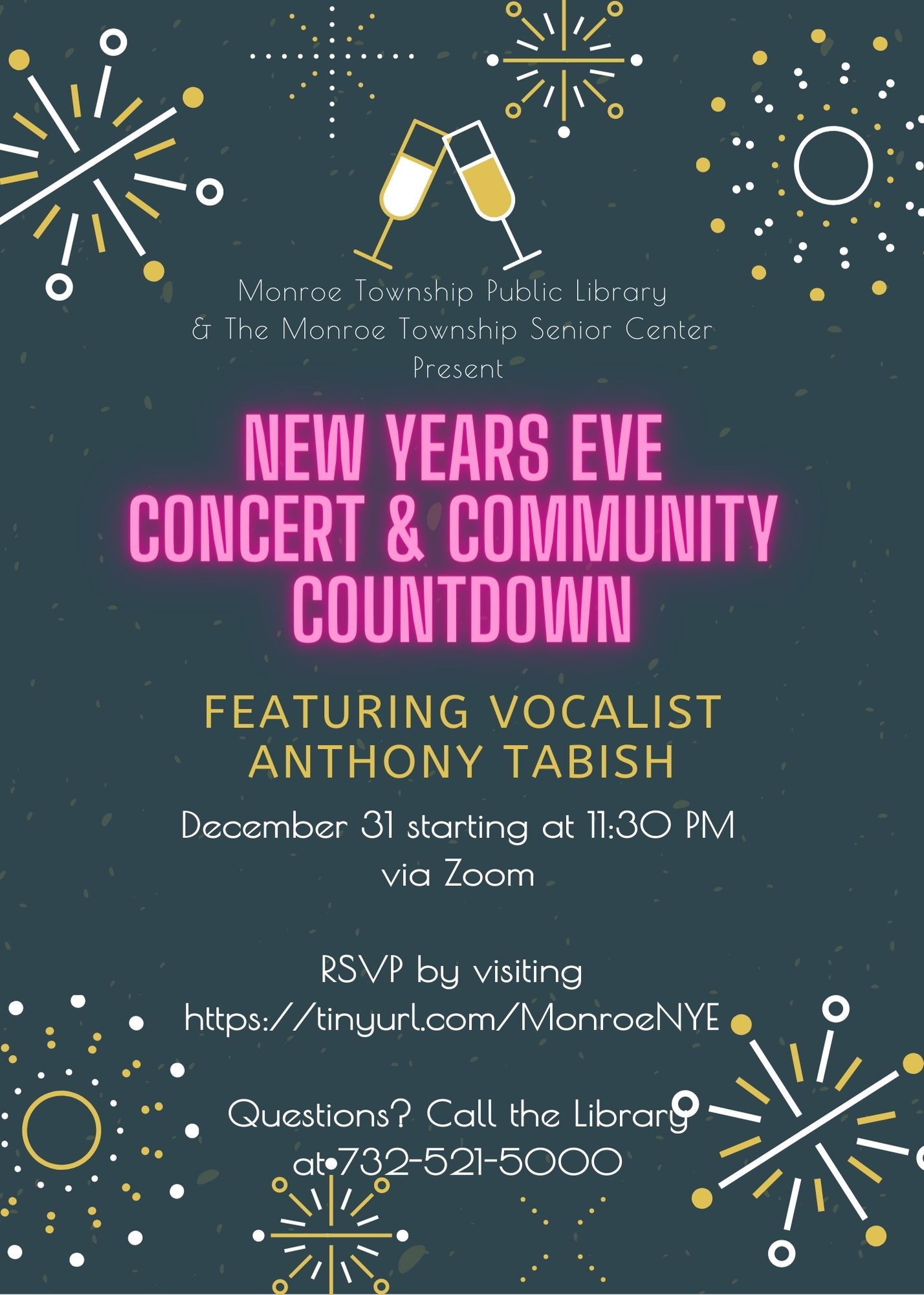 Library New Years Party Flyer